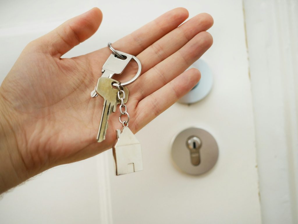 House keys handed over on closing day