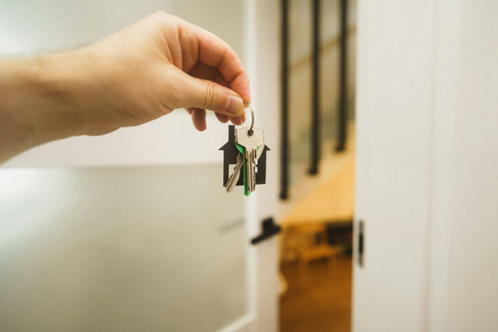 House keys handed over on closing day