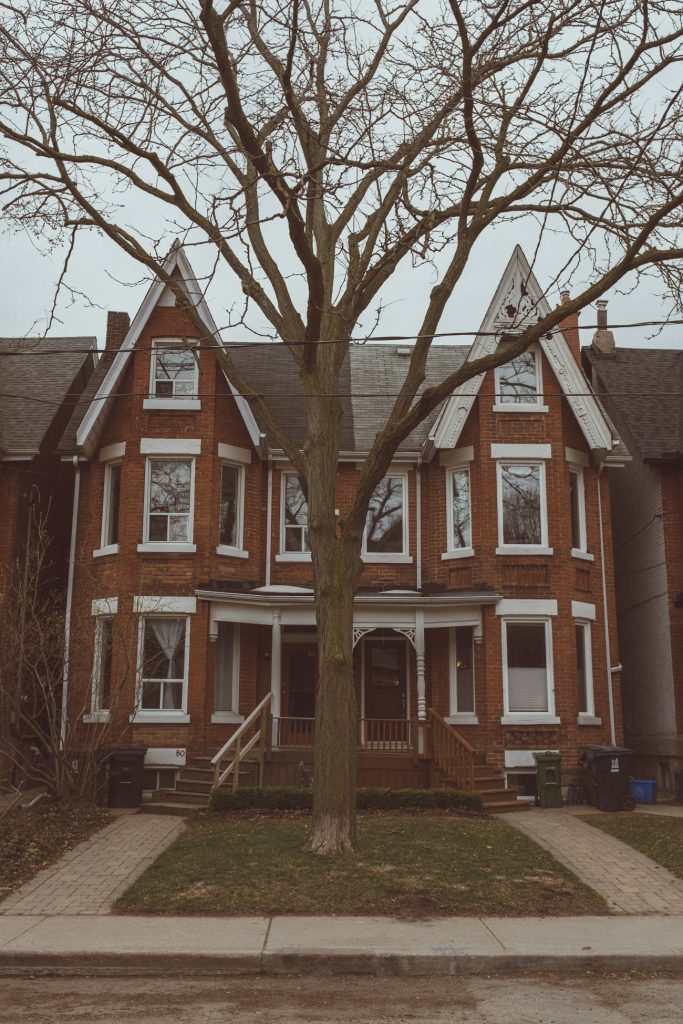 Victorian red-brick house in Toronto